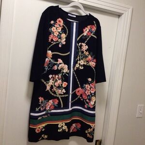 Womens Zara Black Floral Dress